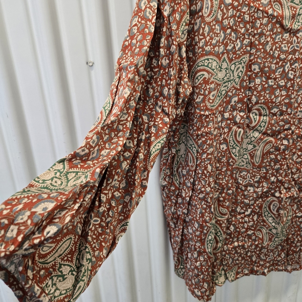 Renee C. Multicolor Paisley Blouse - Picture 4 of 5